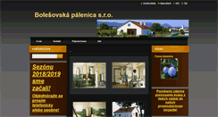 Desktop Screenshot of bolesovskapalenica.com